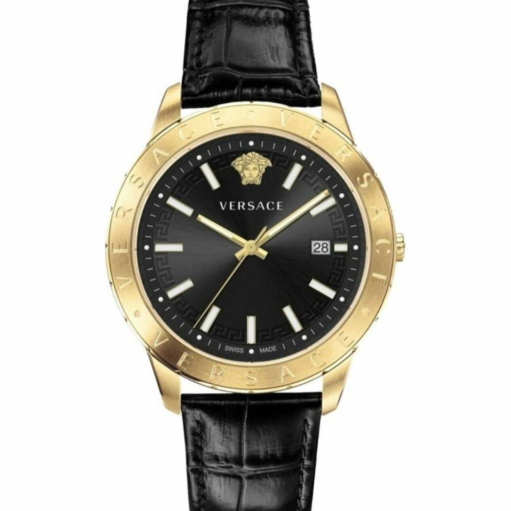 Versace Men's Black Gold Universe Watch!